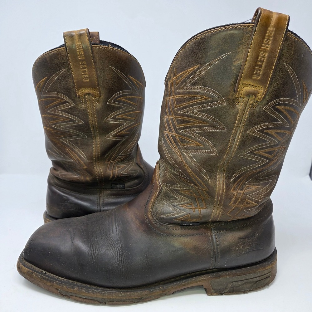 Irish Setter Brown Leather Cowboy Boots